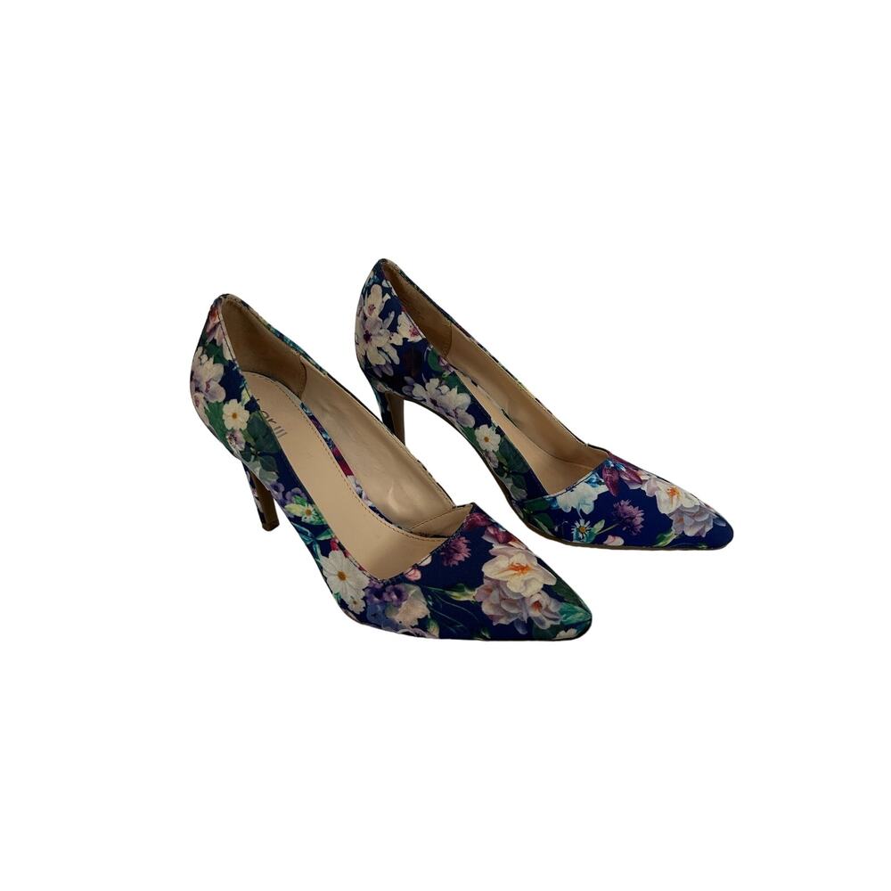 Par III Blue Floral Heels - Women’s Size 6